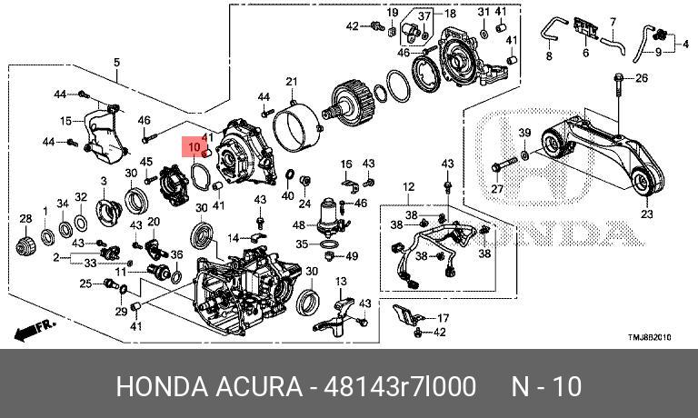 Схема запчастей honda hr v