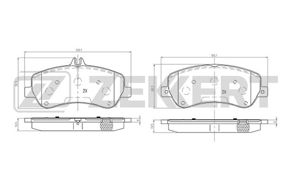 Колодки тормозные MERCEDES GLK X204 2.2-3.5 передние