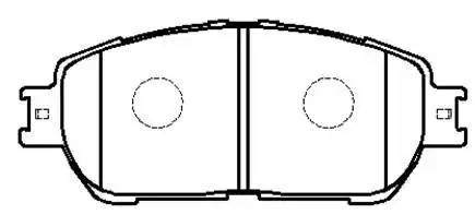 колодки тормозные передние (143.5*58.5) Camry 01-06