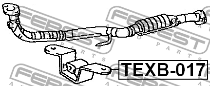 Подвеска глушителя TOYOTA CARINA E AT19#/ST191/CT190 1992-1997 TEXB-017 TEXB017
