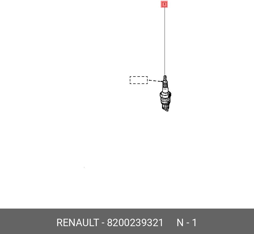 Свеча зажигания   RENAULT арт. 8200239321
