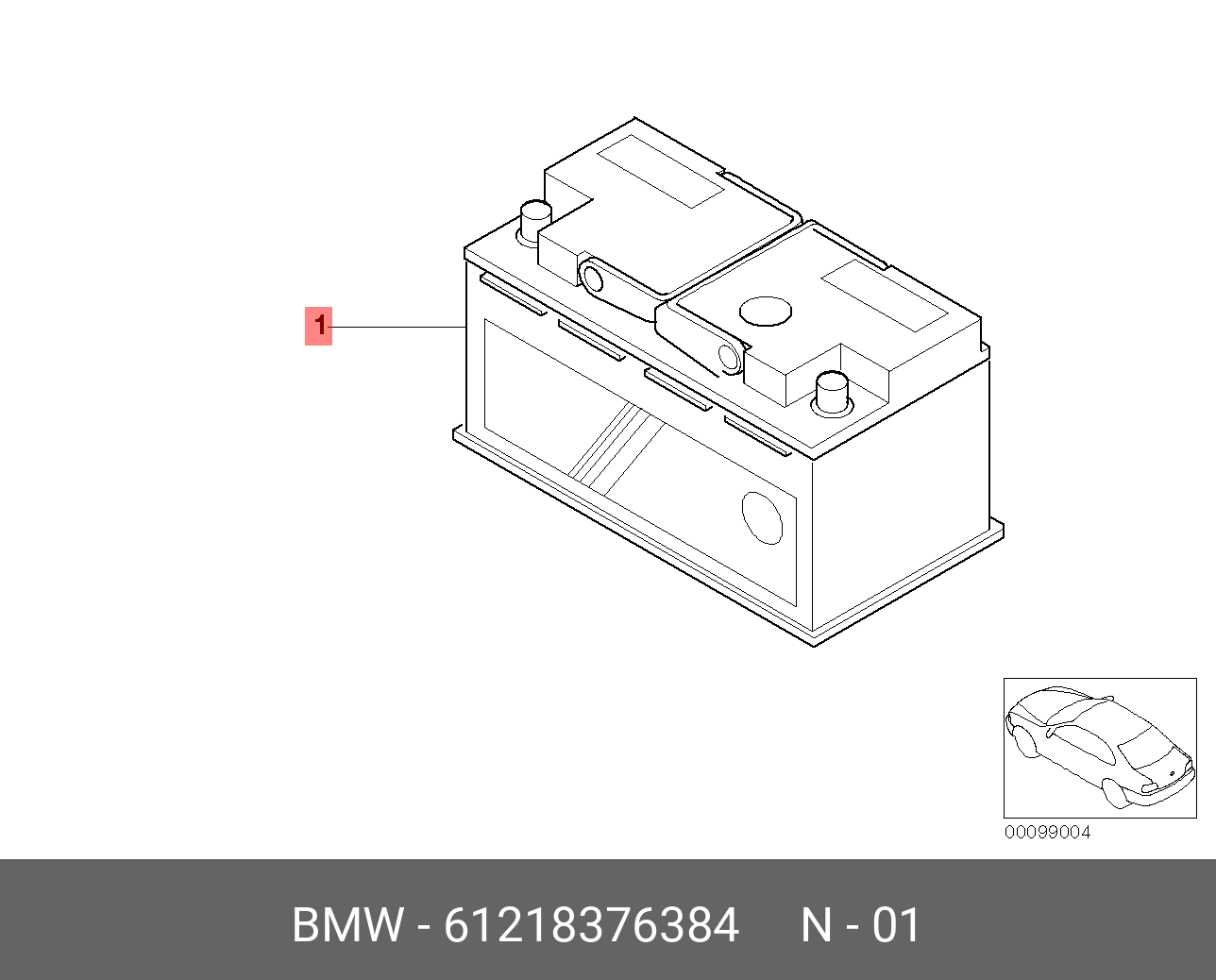 BMW 61 21 8 376 384