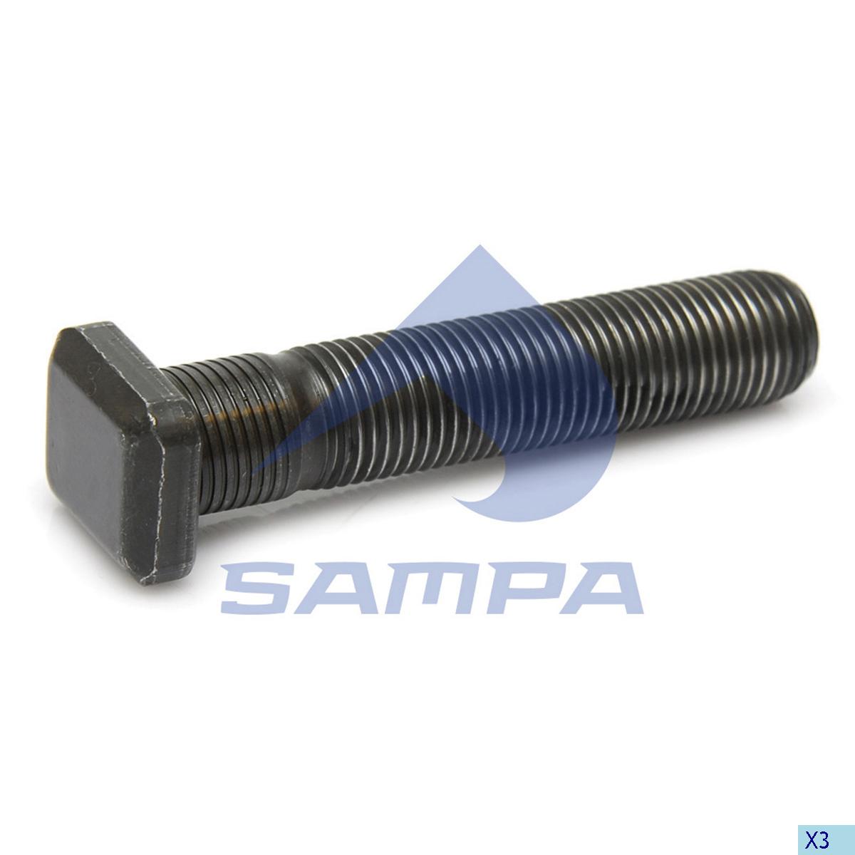 Sampa каталог запчастей. Шпилька SAMPA арт. '010.090. Колесная шпилька Скания 105. Шпилька колеса Скания задняя. Шпильки Скания передние.